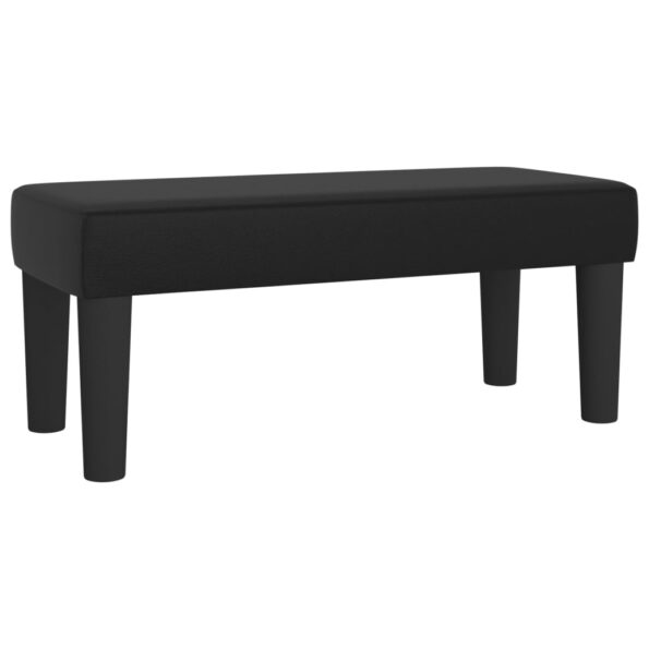 vidaXL Lavička čierna 70x30x30 cm umelá koža – Obrázok 2
