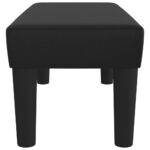 vidaXL Lavička čierna 70x30x30 cm umelá koža – Obrázok 4
