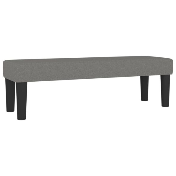 vidaXL Lavička tmavosivá 100x30x30 cm látka – Obrázok 2