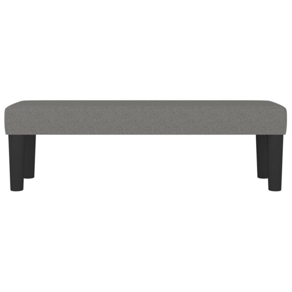 vidaXL Lavička tmavosivá 100x30x30 cm látka – Obrázok 3