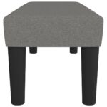 vidaXL Lavička tmavosivá 100x30x30 cm látka – Obrázok 4