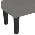 vidaXL Lavička tmavosivá 100x30x30 cm látka – Obrázok 5