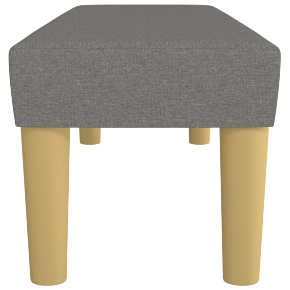 vidaXL Lavička tmavosivá 100x30x30 cm látka – Obrázok 4