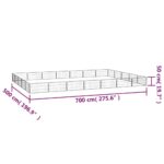 vidaXL Ohrádka pre psov 20 panelov čierna 100x50 cm práškovaná oceľ – Obrázok 7