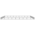 vidaXL Ohrádka pre psov 32 panelov čierna 100x50 cm práškovaná oceľ – Obrázok 2