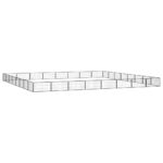 vidaXL Ohrádka pre psov 32 panelov čierna 100x50 cm práškovaná oceľ – Obrázok 3