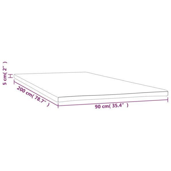 vidaXL Poťah na matrac 90x200x5 cm – Obrázok 7