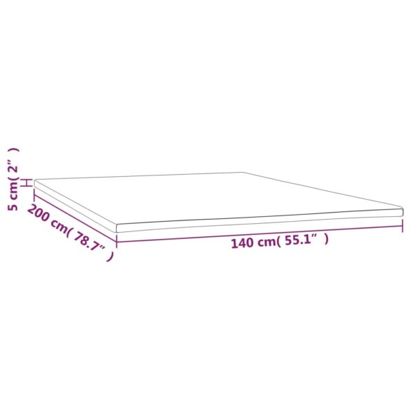 vidaXL Poťah na matrac 140x200x5 cm – Obrázok 7