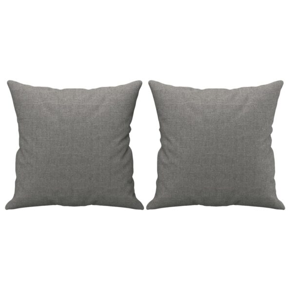 vidaXL Dekoratívne vankúše 2 ks tmavosivé 40x40 cm látka – Obrázok 2