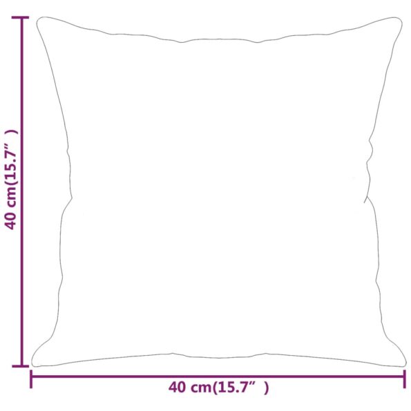 vidaXL Dekoratívne vankúše 2 ks tmavosivé 40x40 cm látka – Obrázok 7