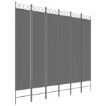 vidaXL 6-panelový paraván antracitový 240x220 cm látkový – Obrázok 2