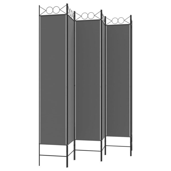 vidaXL 6-panelový paraván antracitový 240x220 cm látkový – Obrázok 5