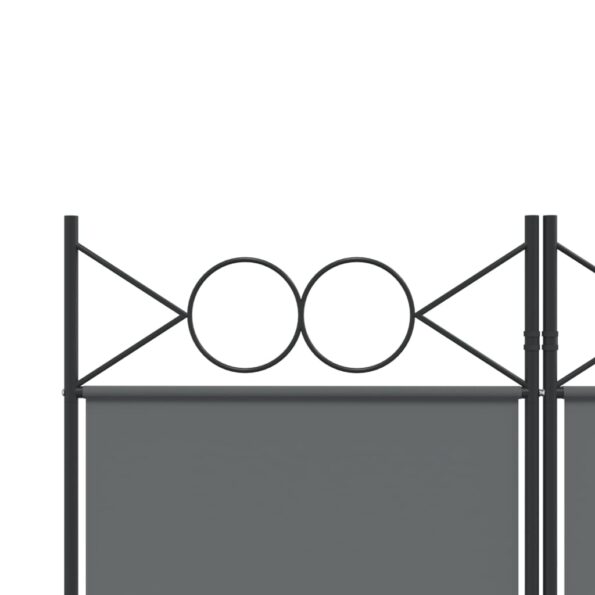 vidaXL 6-panelový paraván antracitový 240x220 cm látkový – Obrázok 7