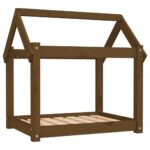 vidaXL Posteľ pre psa medovohnedá 71x55x70 cm borovicový masív – Obrázok 2