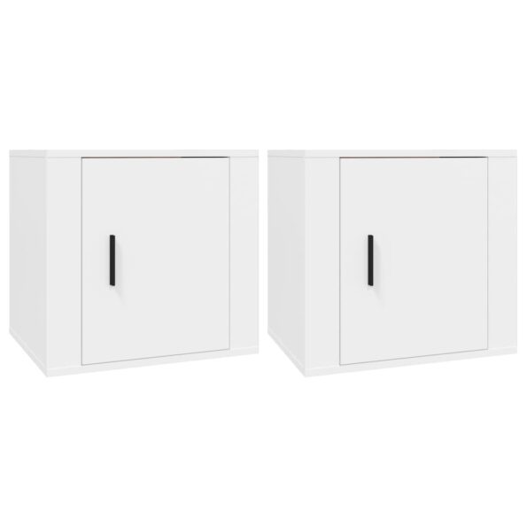 vidaXL Nočné stolíky 2 ks biele 50x39x47 cm – Obrázok 2