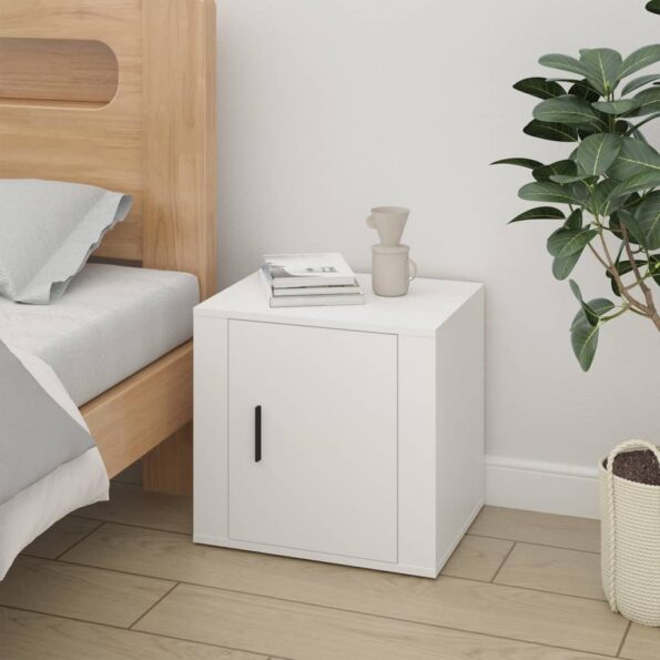 vidaXL Nočné stolíky 2 ks biele 50x39x47 cm – Obrázok 3