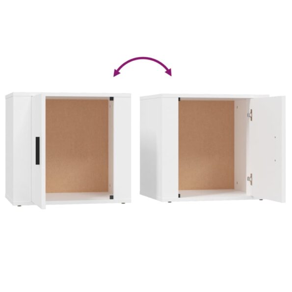 vidaXL Nočné stolíky 2 ks biele 50x39x47 cm – Obrázok 9