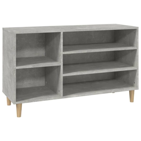 vidaXL Botník betónovo sivý 102x36x60 cm spracované drevo – Obrázok 2