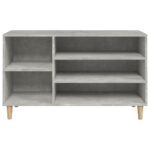 vidaXL Botník betónovo sivý 102x36x60 cm spracované drevo – Obrázok 5