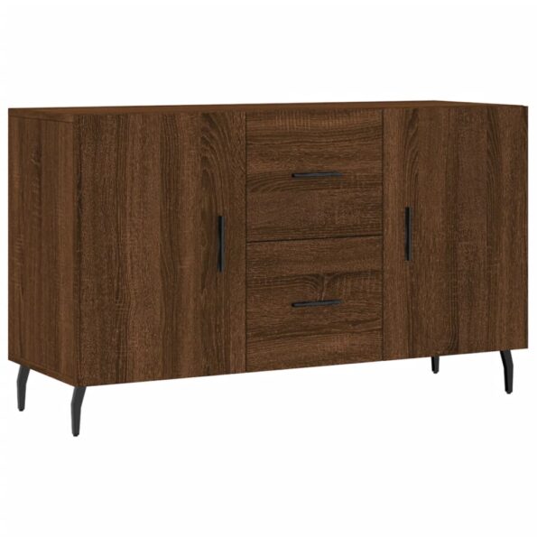 vidaXL Komoda, hnedý dub 100x36x60 cm, kompozitné drevo – Obrázok 2
