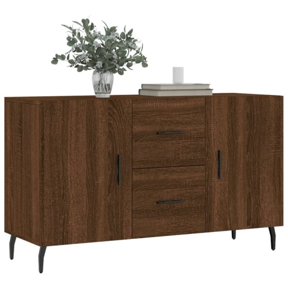 vidaXL Komoda, hnedý dub 100x36x60 cm, kompozitné drevo – Obrázok 3