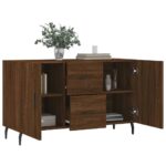 vidaXL Komoda, hnedý dub 100x36x60 cm, kompozitné drevo – Obrázok 4