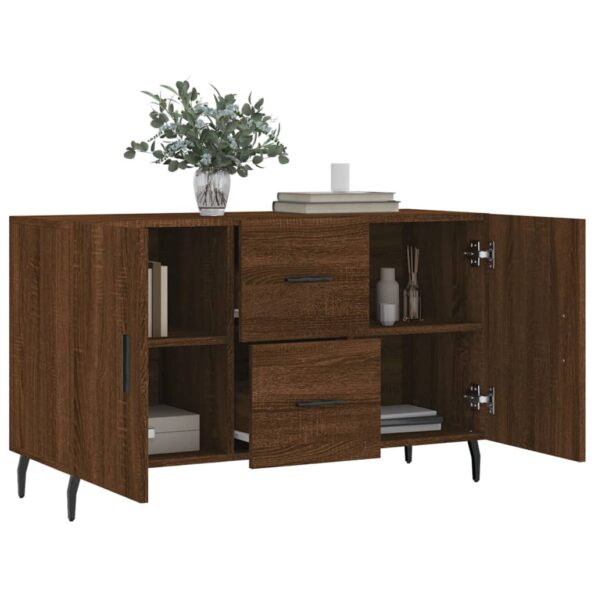 vidaXL Komoda, hnedý dub 100x36x60 cm, kompozitné drevo – Obrázok 4
