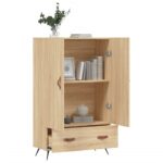 vidaXL Vysoká skrinka dub sonoma 69,5x31x115 cm kompozitné drevo – Obrázok 3