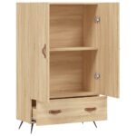 vidaXL Vysoká skrinka dub sonoma 69,5x31x115 cm kompozitné drevo – Obrázok 5