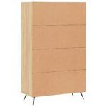 vidaXL Vysoká skrinka dub sonoma 69,5x31x115 cm kompozitné drevo – Obrázok 8