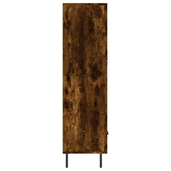 vidaXL Vysoká skrinka dymový dub 69,5x31x115 cm kompozitné drevo – Obrázok 7