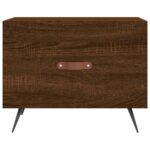 vidaXL Konferenčný stolík hnedý dub 50x50x40 cm spracované drevo – Obrázok 5