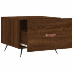 vidaXL Konferenčný stolík hnedý dub 50x50x40 cm spracované drevo – Obrázok 6