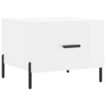 vidaXL Konferenčný stolík lesklý biely 50x50x40 cm kompozitné drevo – Obrázok 2