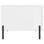 vidaXL Konferenčný stolík lesklý biely 50x50x40 cm kompozitné drevo – Obrázok 7