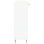 vidaXL Botník lesklý biely 30x35x105 cm spracované drevo – Obrázok 7