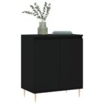 vidaXL Komoda čierna 60x35x70 cm spracované drevo – Obrázok 3