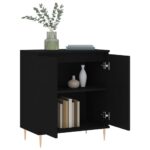 vidaXL Komoda čierna 60x35x70 cm spracované drevo – Obrázok 4
