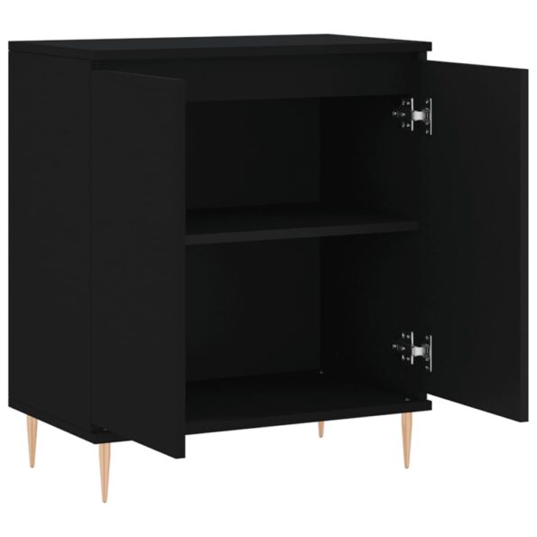 vidaXL Komoda čierna 60x35x70 cm spracované drevo – Obrázok 6