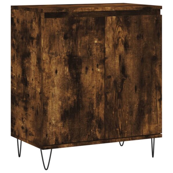 vidaXL Komoda dymový dub 60x35x70 cm spracované drevo – Obrázok 2