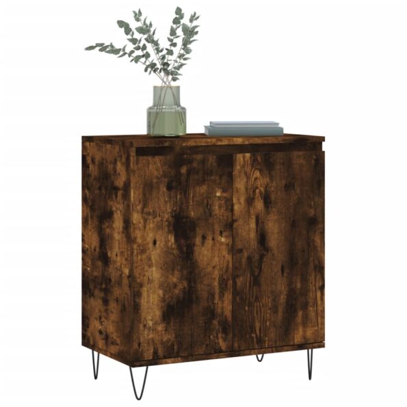 vidaXL Komoda dymový dub 60x35x70 cm spracované drevo – Obrázok 3
