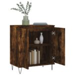 vidaXL Komoda dymový dub 60x35x70 cm spracované drevo – Obrázok 4