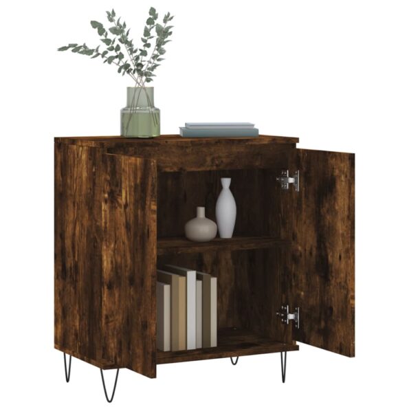 vidaXL Komoda dymový dub 60x35x70 cm spracované drevo – Obrázok 4