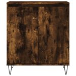 vidaXL Komoda dymový dub 60x35x70 cm spracované drevo – Obrázok 5