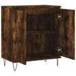 vidaXL Komoda dymový dub 60x35x70 cm spracované drevo – Obrázok 6