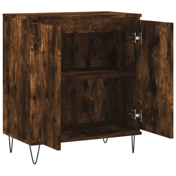 vidaXL Komoda dymový dub 60x35x70 cm spracované drevo – Obrázok 6