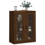 vidaXL Nástenná skrinka hnedý dub 69,5x34x90 cm – Obrázok 4