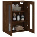 vidaXL Nástenná skrinka hnedý dub 69,5x34x90 cm – Obrázok 5