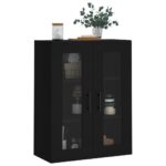 vidaXL Nástenná skrinka čierna 69,5x34x90 cm – Obrázok 4