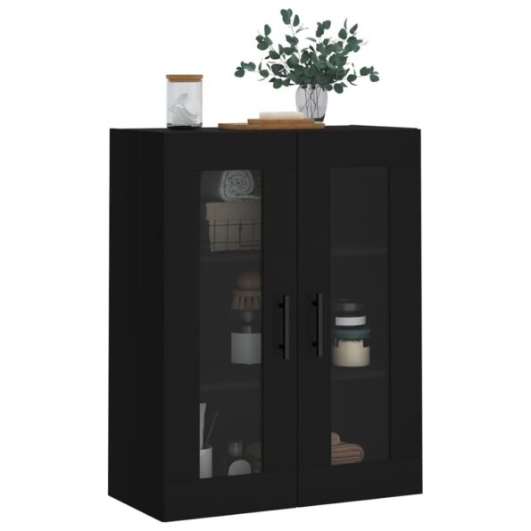 vidaXL Nástenná skrinka čierna 69,5x34x90 cm – Obrázok 4